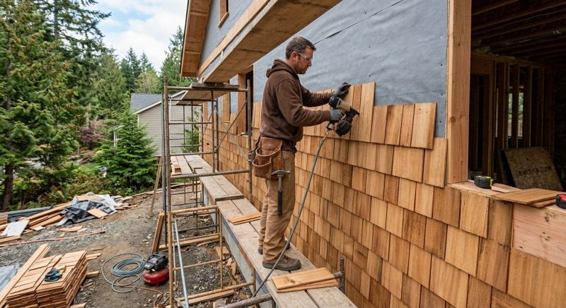 Cedar Siding Installation in Belleville, MI
