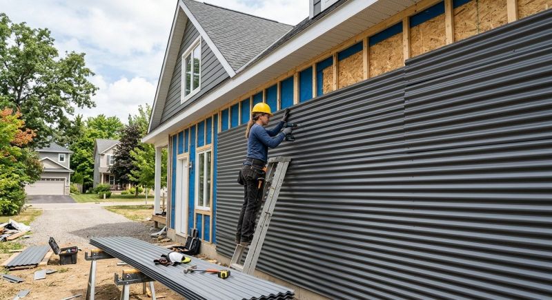 Corrugated Siding Installation in Northville, MI