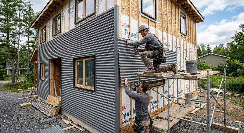 Corrugated Siding Installation in Northville, MI