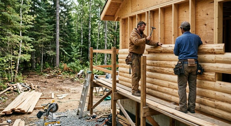 Log Siding Installation in Brighton, MI