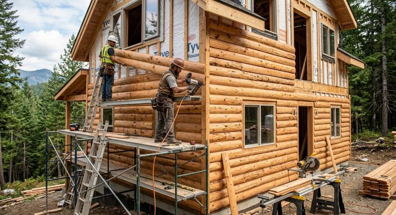 Log Siding Installation in Dexter, MI