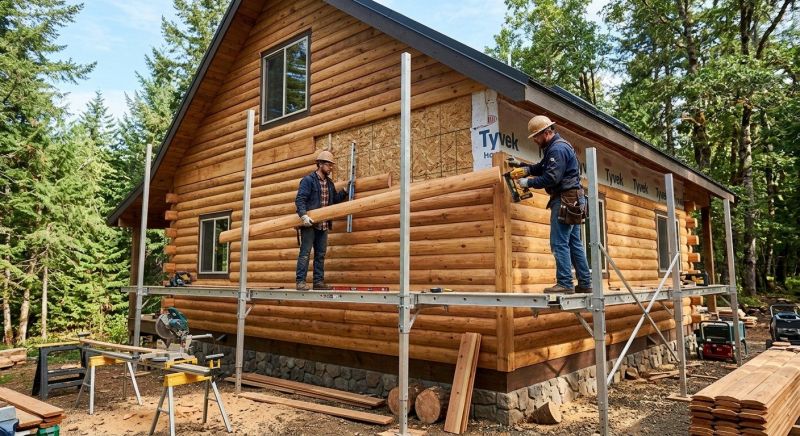 Log Siding Installation in Huntington Woods, MI