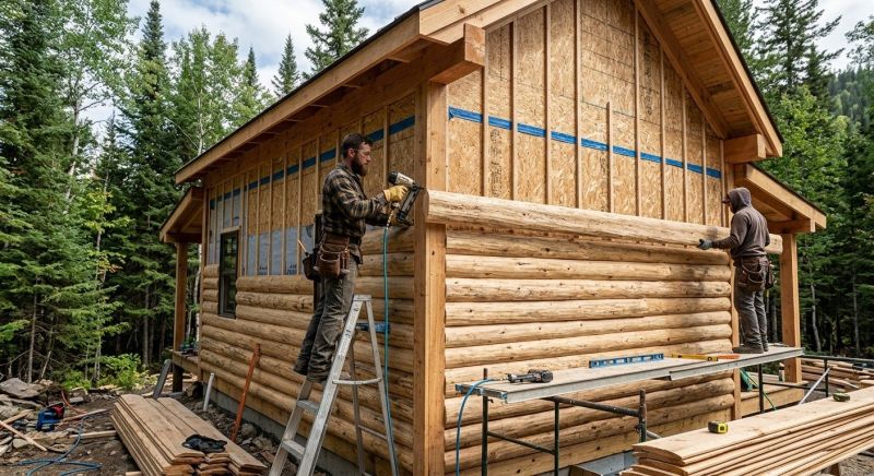Log Siding Installation in Novi, MI