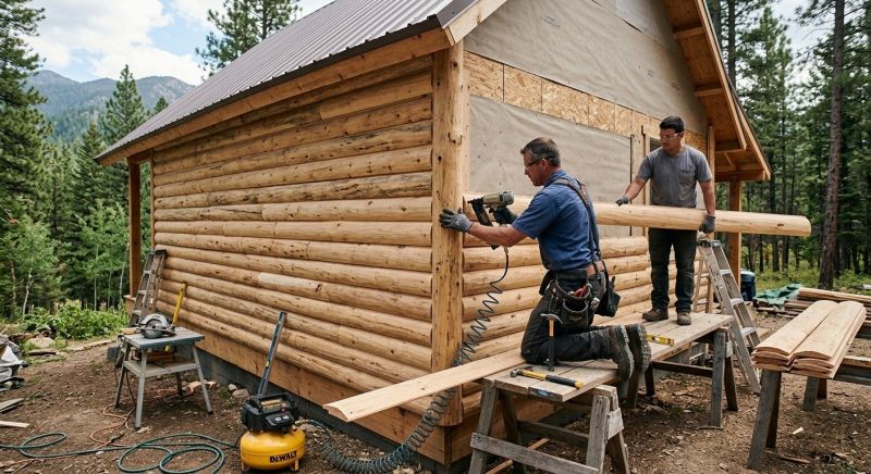 Log Siding Installation in Oak Park, MI