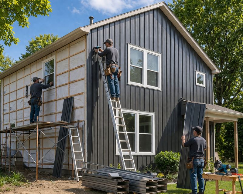 Metal Siding Installation in Farmington, MI