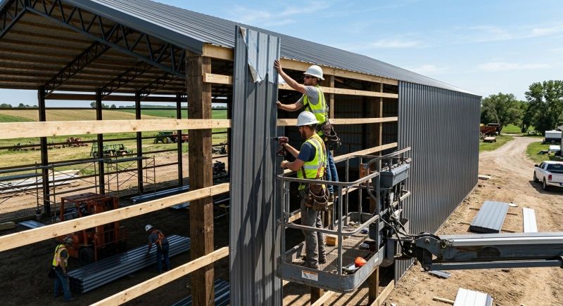 Pole Barn Siding Installation in Northville, MI