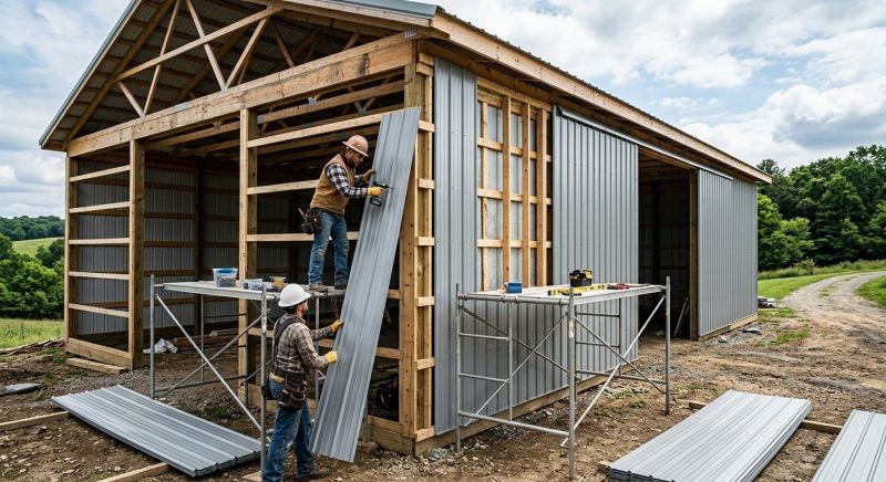 Pole Barn Siding Installation in Northville, MI