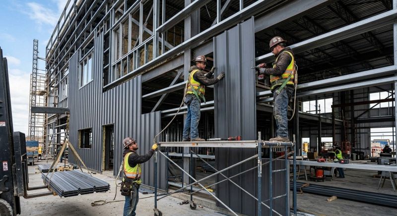 Steel Cladding Installation in Northville, MI