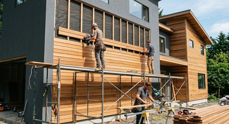 Wood Cladding Installation in Dearborn, MI