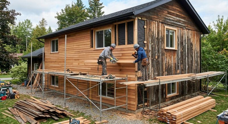 Wood Cladding Installation in Madison Heights, MI