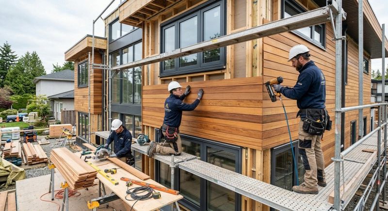Wood Cladding Installation in Romulus, MI