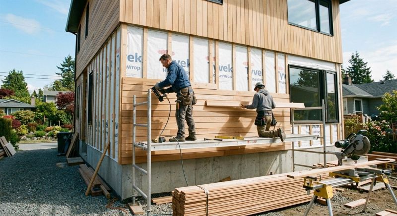 Wood Cladding Installation in Romulus, MI