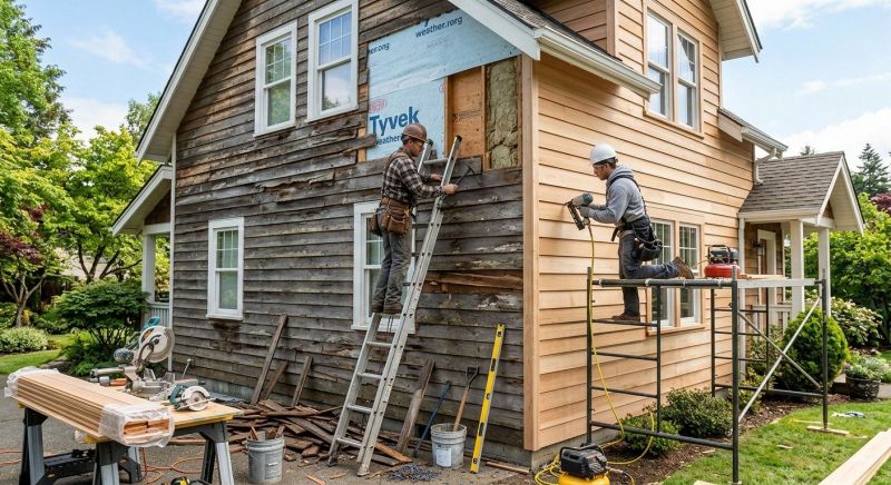 Wood Siding Installation in Novi, MI