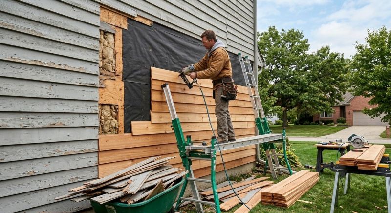 Wood Siding Installation in Trenton, MI